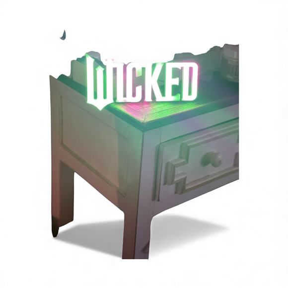 NIB WICKED Neon wall light Art Movie pink Green LED Universal City Studios - Picture 6 of 6